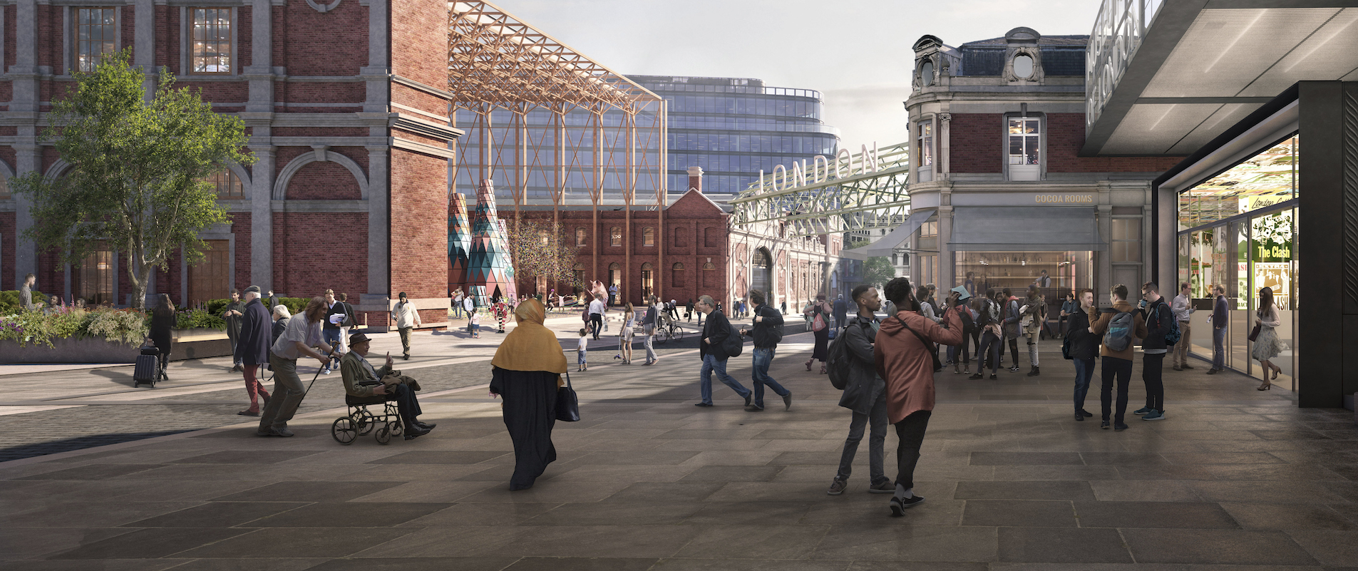 An indicative view of the new Museum of London, Shoreditch